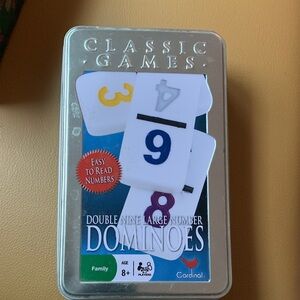 Cardinal Double Nine Large Number Dominoes - Multicolor